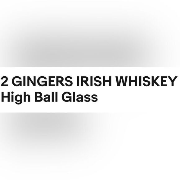 2 Gingers Irish Whiskey Highball Glass 6 1/4 In Tall 3 In Round Clear Brown 16 - Picture 10 of 17